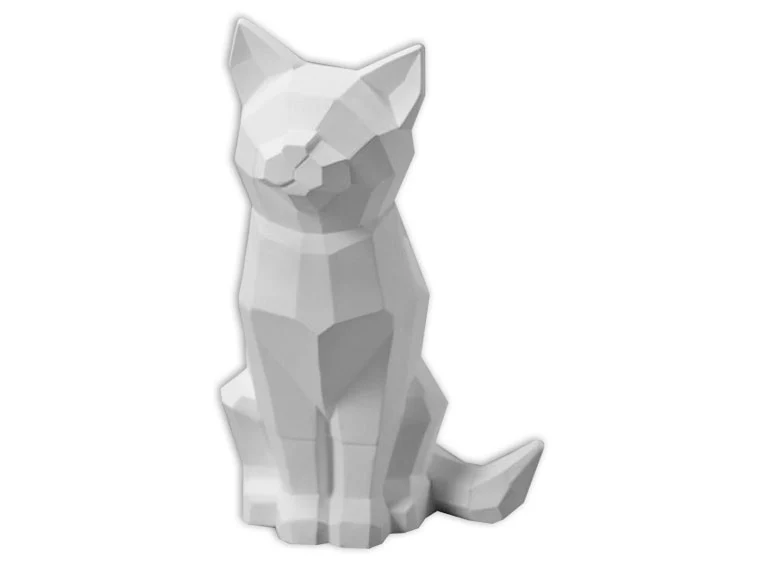 🐾 Lg Faceted Cat Collectible