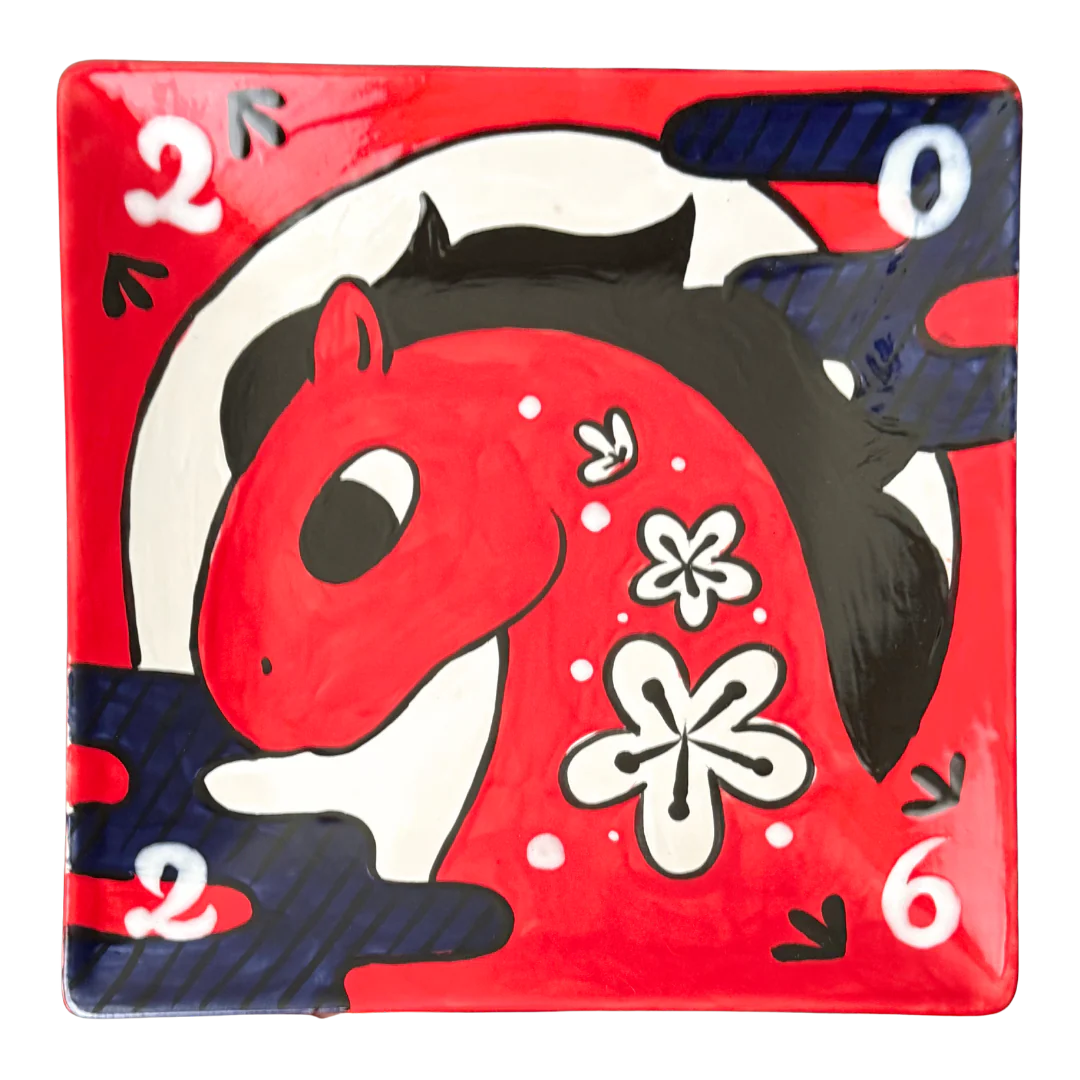 🍽️☕️🦞💜 Sq Coupe Dinner Plate - Image 3