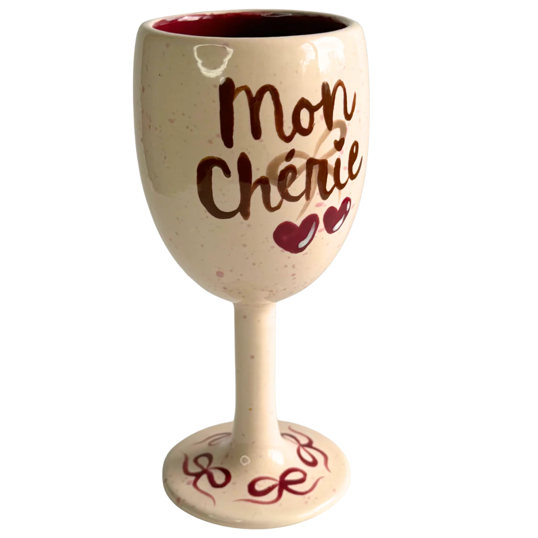 💋 White Wine Glass